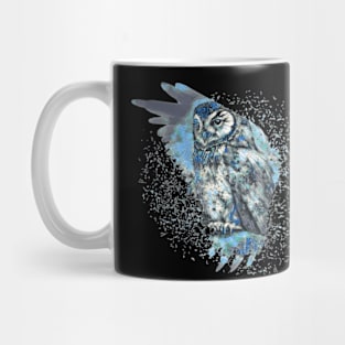 The Great owl Tie Dye art design Mug